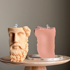 Zeus Bust Soy Candle | Greek Statue Decor-2