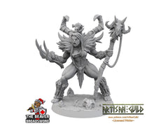 Female Orc Druid dnd mini - Artisan Guild | Barbarian | Shaman | Warlock | Goblinoid, Pathfinder, TTRPG, Wargaming Monster Sorcerer-1