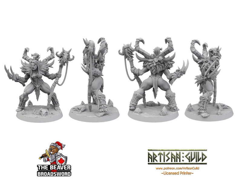 Female Orc Druid dnd mini - Artisan Guild | Barbarian | Shaman | Warlock | Goblinoid, Pathfinder, TTRPG, Wargaming Monster Sorcerer-2