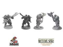 12 Orc Barbarian dnd mini set - Artisan Guild | Barbarian | Ranger| Fighter | Goblinoid, Pathfinder, TTRPG, Wargaming Monster, Pack, Bundle-3