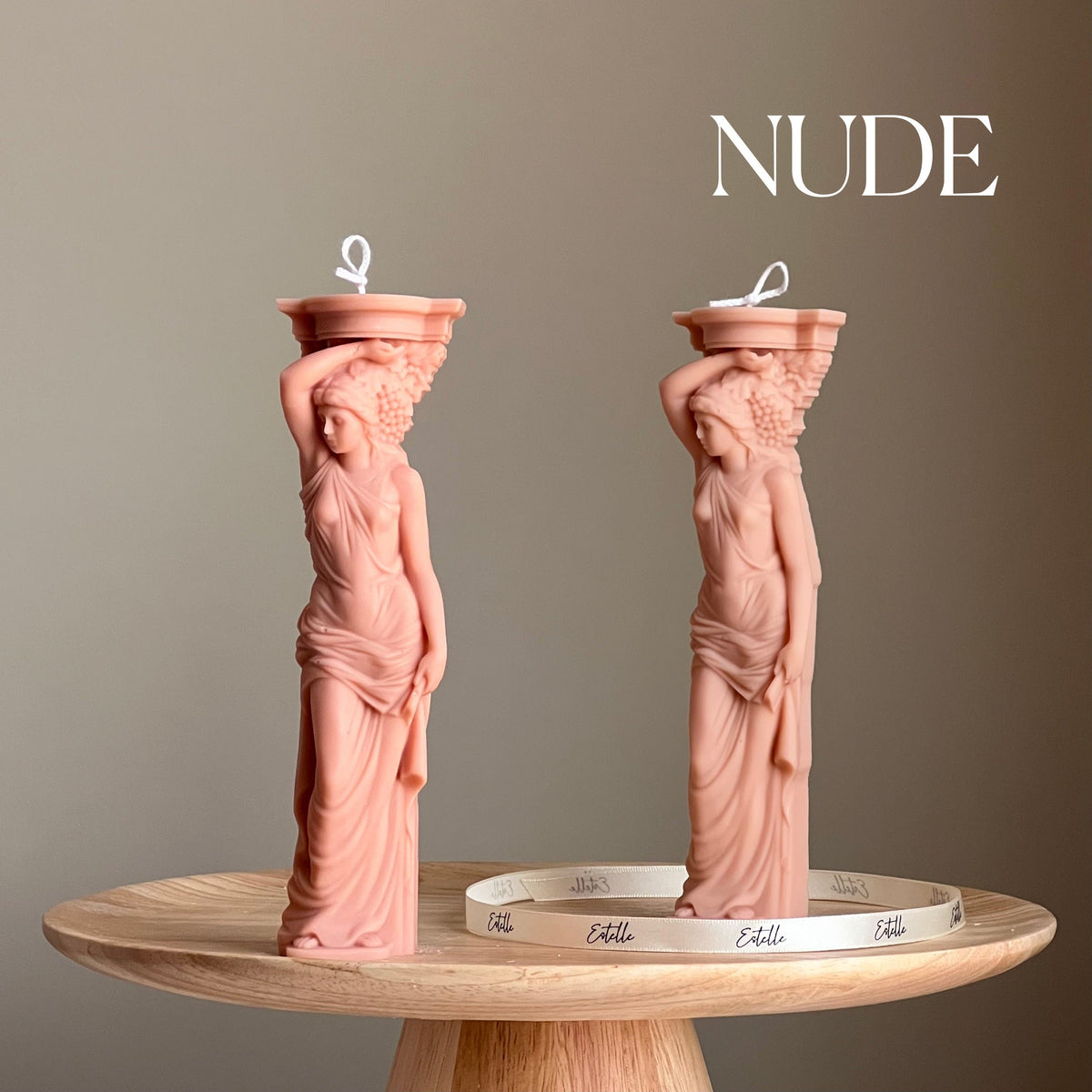 Caryatid Soy Candle: Greek Column Woman Statue Candle-3