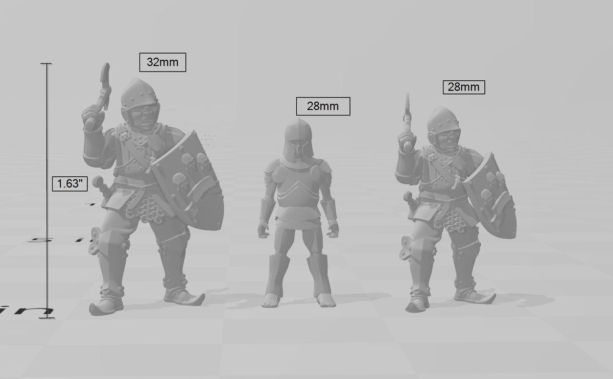 City Watch Guardsman 1 dnd mini - Vae Victis | Fighter | Paladin | Human  | Male | Guard | Knight | Pathfinder, TTRPG, Wargaming, Frostgrave-2