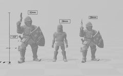 City Watch Guardsman 1 dnd mini - Vae Victis | Fighter | Paladin | Human  | Male | Guard | Knight | Pathfinder, TTRPG, Wargaming, Frostgrave-2