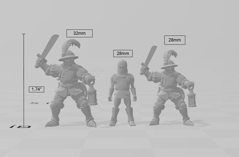 City Watch Guardsman 2 dnd mini - Vae Victis | Fighter | Paladin | Human  | Male | Guard | Knight | Pathfinder, TTRPG, Wargaming, Frostgrave-2