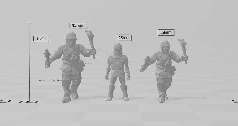 City Watch Guardsman 3 dnd mini - Vae Victis | Fighter | Paladin | Human  | Male | Guard | Knight | Pathfinder, TTRPG, Wargaming, Frostgrave-2