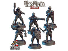 6 City Watch Guardsman mini set - Vae Victis | Unit | Fighter | Paladin | Human  | Male | Guard | Knight | Pathfinder, TTRPG, Wargaming,-1