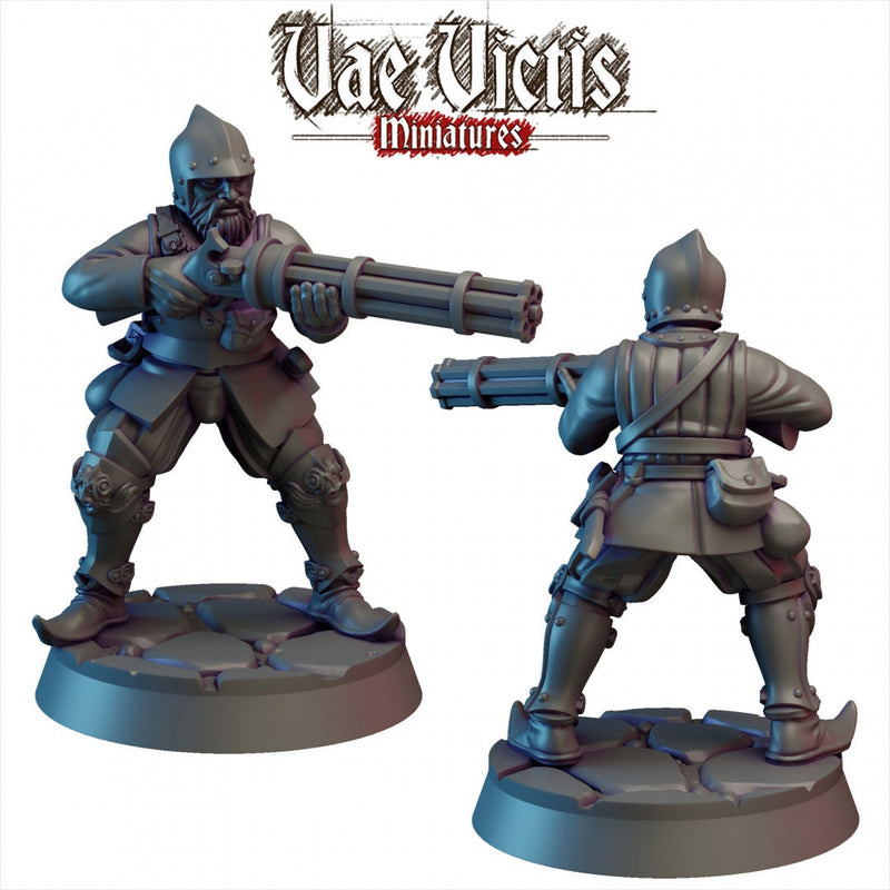 6 City Watch Guardsman mini set - Vae Victis | Unit | Fighter | Paladin | Human  | Male | Guard | Knight | Pathfinder, TTRPG, Wargaming,-4