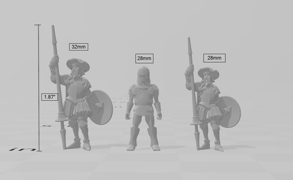 Windmill Hunter dnd mini - Vae Victis | Fighter | Paladin | Human  | Male | Lancer | Knight | Pathfinder, TTRPG, Wargaming, Aged, Frostgrave-2