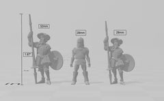 Windmill Hunter dnd mini - Vae Victis | Fighter | Paladin | Human  | Male | Lancer | Knight | Pathfinder, TTRPG, Wargaming, Aged, Frostgrave-2