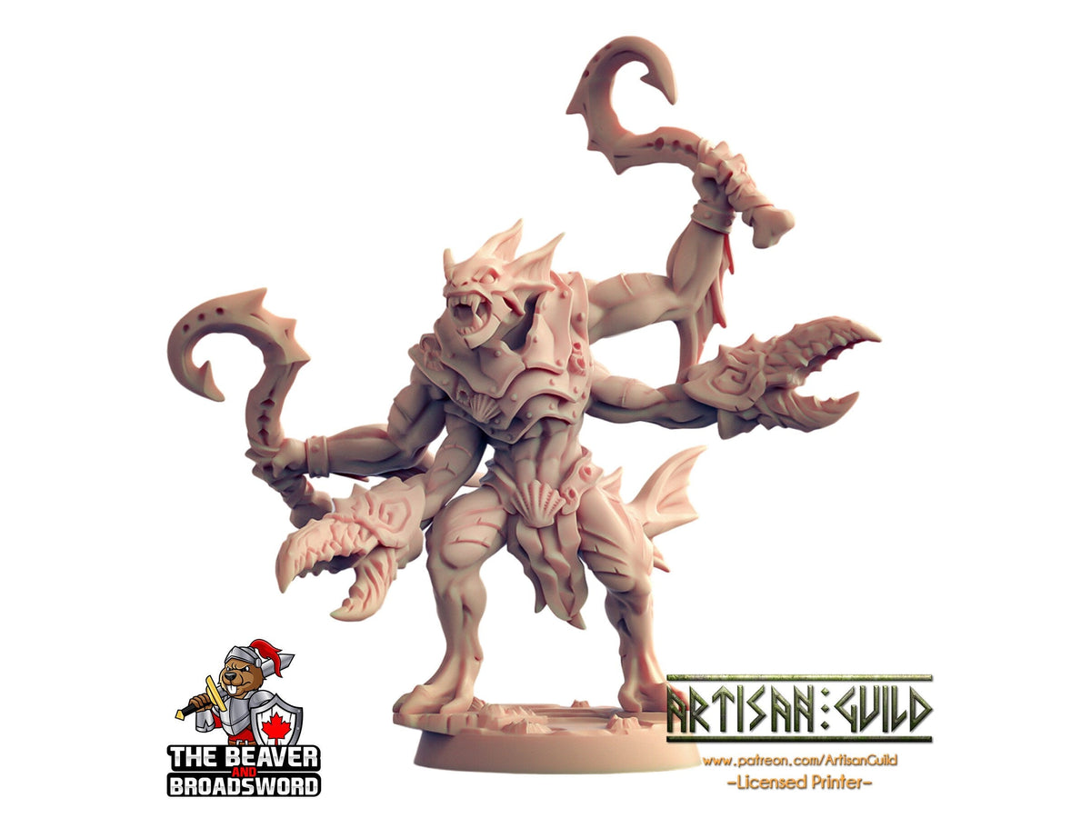 Sahuagin warrior C dnd mini - Artisan Guild | Fish | Fighter | Kuo-toa | Underwater | Pathfinder | Locathah | TTRPG, Wargaming, Monster