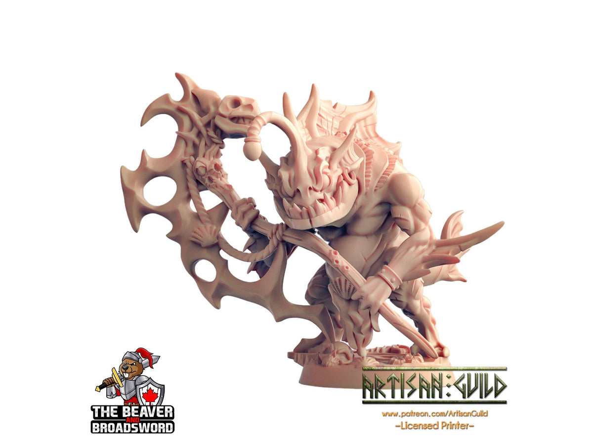 Sahuagin wizard dnd mini - Artisan Guild | Fish | Warlock, Sorcerer, Kuo-toa, Underwater | Pathfinder | Locathah | TTRPG, Wargaming, Monster-1