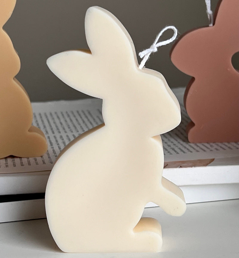 Easter Bunny Soy Candle Set: Pastel Spring Decor-4