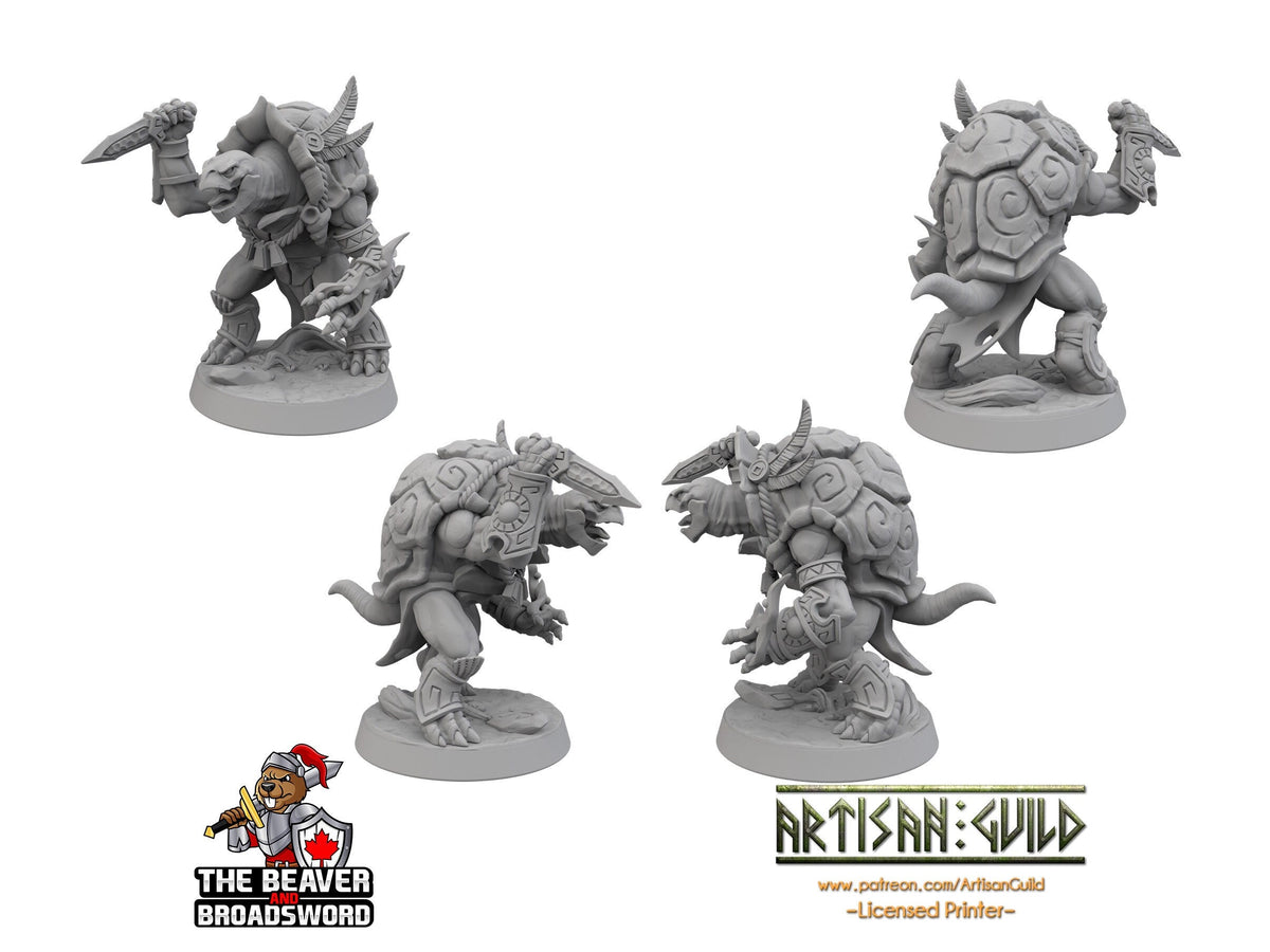 Turtlekin warlock mini - Artisan Guild | DnD | Turtle | Tortle | Wizard | Sorcerer | Underwater | Pathfinder | Tortanian | TTRPG, Wargaming-2