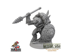 Turtlekin Fighter with Spear mini - Artisan Guild | DnD | Turtle | Tortle | Barbarian | Paladin | Pathfinder | Tortanian | TTRPG, Wargaming-1