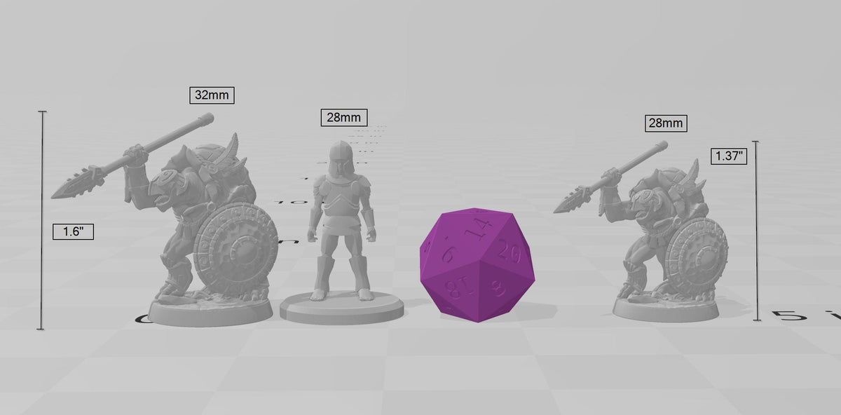 Turtlekin Fighter with Spear mini - Artisan Guild | DnD | Turtle | Tortle | Barbarian | Paladin | Pathfinder | Tortanian | TTRPG, Wargaming-3