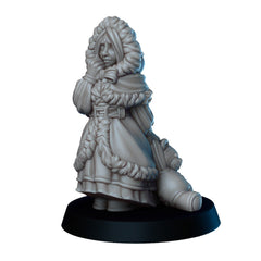 Winter adventure mini Set - Vae Victis | DnD | Ice | Snow | Arctic | Family | Human |  Villagers | Commoner | Pathfinder |  Townsfolk-6
