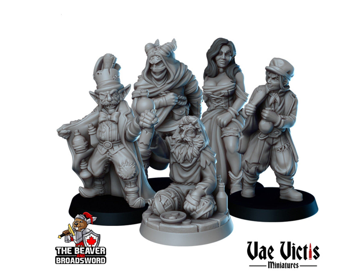 Underground People mini Set - Vae Victis | DnD | black market | Beggars | Thief | Assassin | Human | Commoners | Pathfinder |  City Folk-1