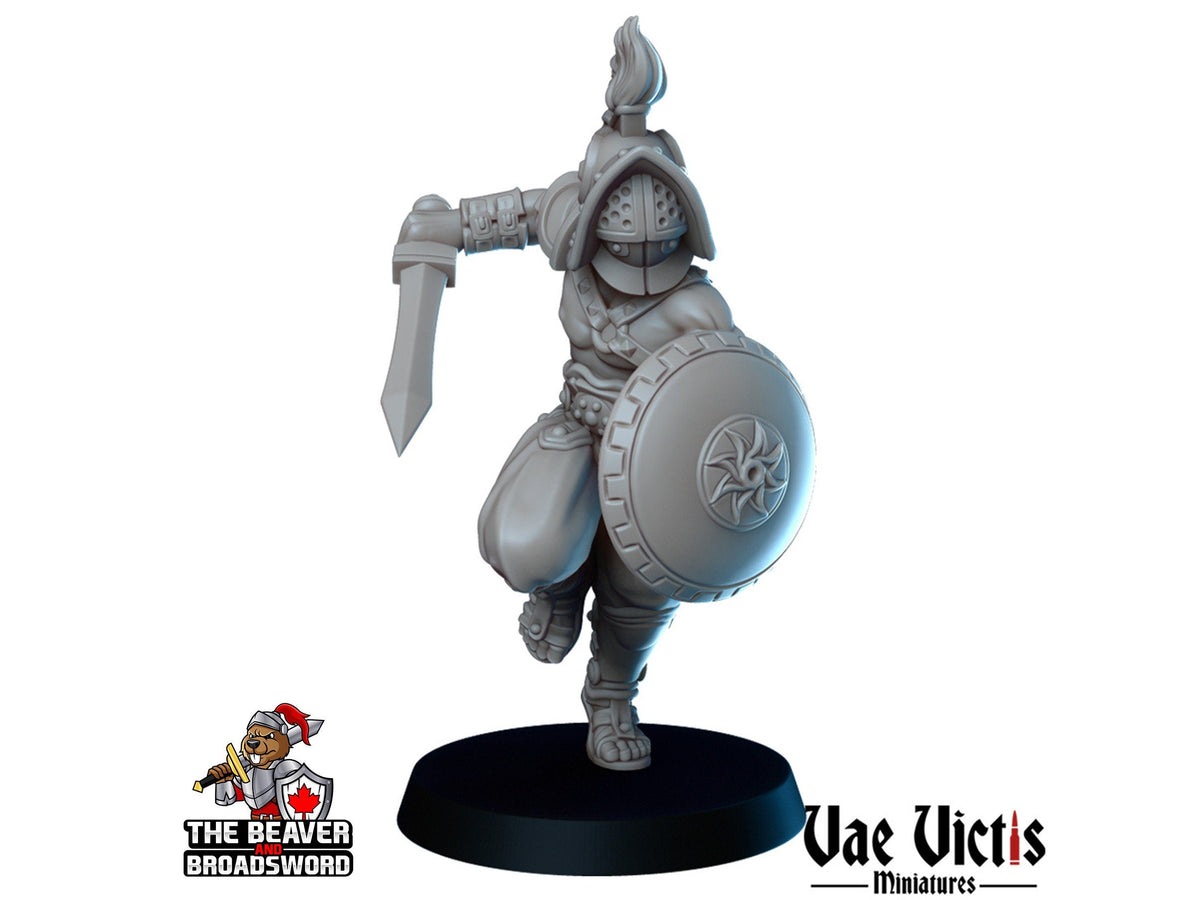 Gladiators mini Set - Vae Victis | DnD | Elf | Tabaxi | Goliath | Human | Arena | Fighter | Pathfinder |  Assassin | Wargaming-2