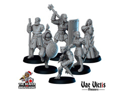 Gladiators mini Set - Vae Victis | DnD | Elf | Tabaxi | Goliath | Human | Arena | Fighter | Pathfinder |  Assassin | Wargaming-1