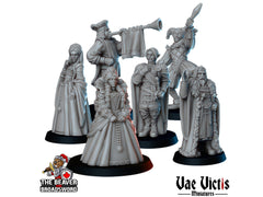 Royals Mini Set - Vae Victis | DnD | Human | King | Queen | Princess | Jester | Nobles | Villagers |  Townfolk | Wargaming | Pathfinder-1