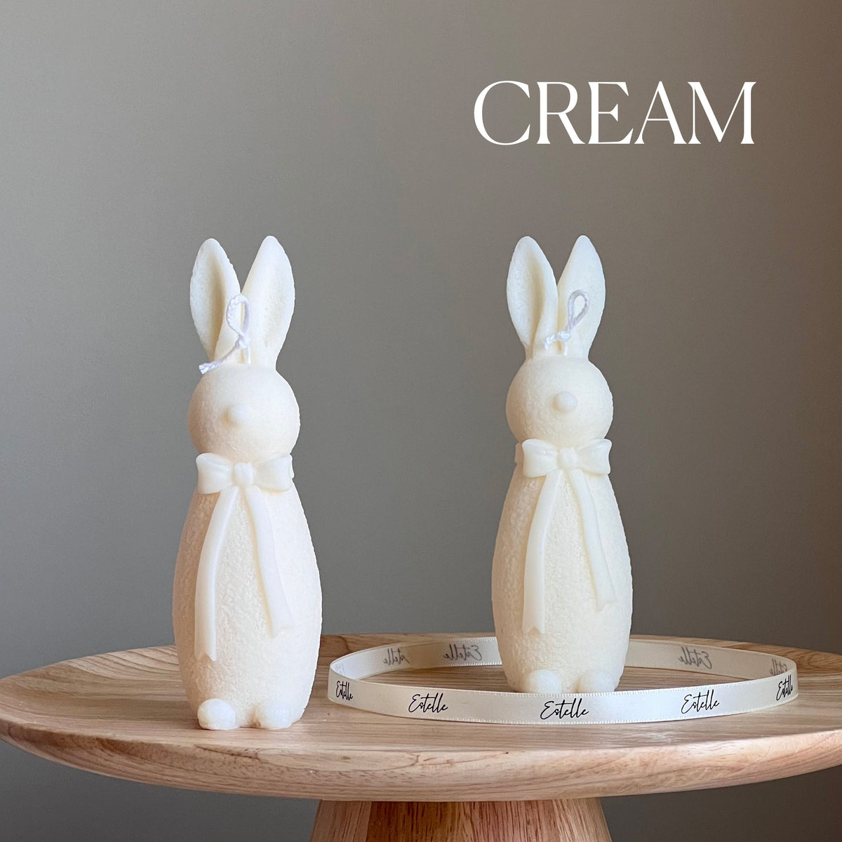 Handmade Easter Bunny Soy Candle: Spring Home Decor-3