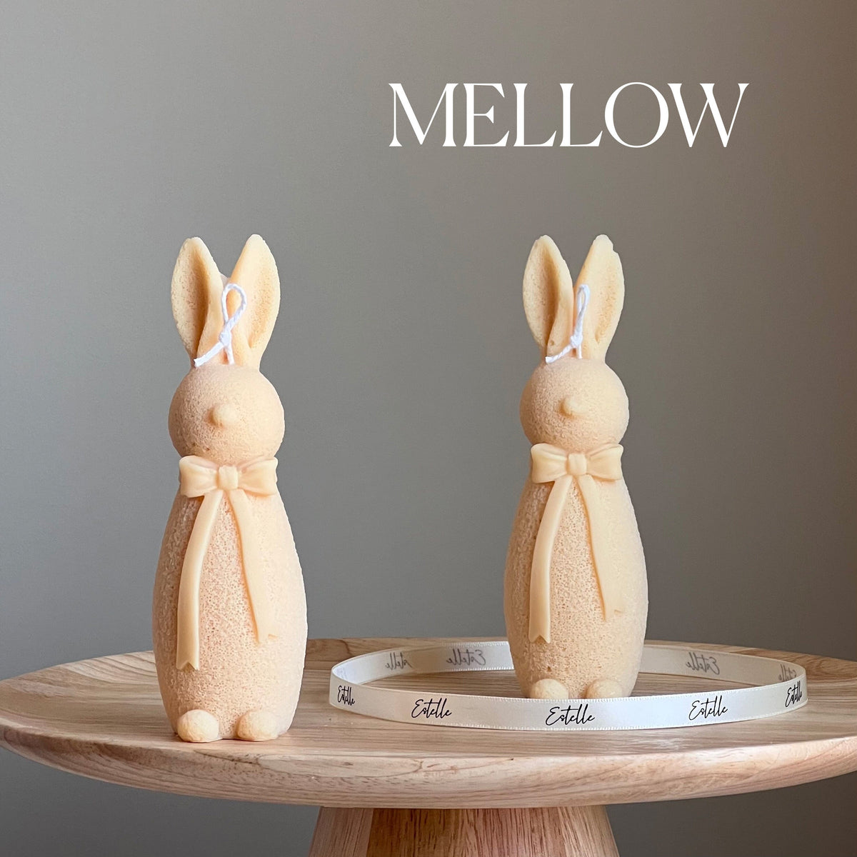 Handmade Easter Bunny Soy Candle: Spring Home Decor-4