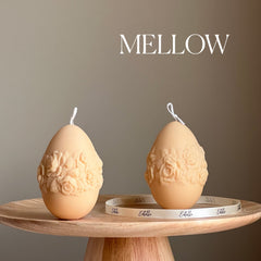 Easter Egg Rose Candle: Handmade Soy Wax Spring Decor-4