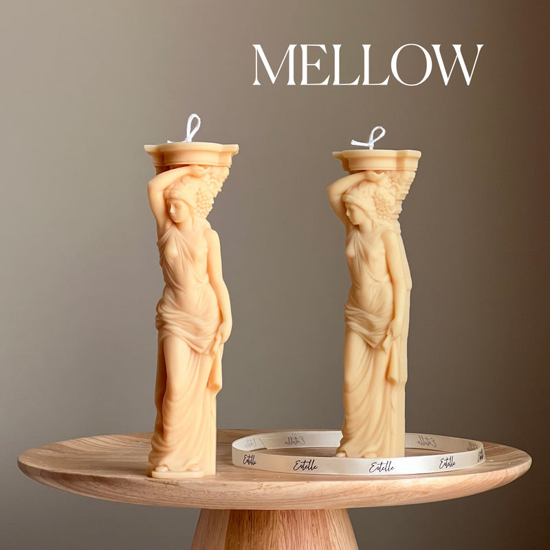 Caryatid Soy Candle: Greek Column Woman Statue Candle-5