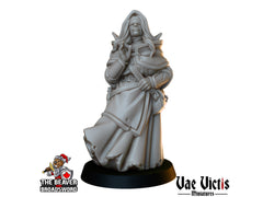 Clerics Mini Set - Vae Victis | Human | Elf | Human | Dwarf | Paladin | Bundle | Male | Female |  Wargaming | Pathfinder | Fighter-4