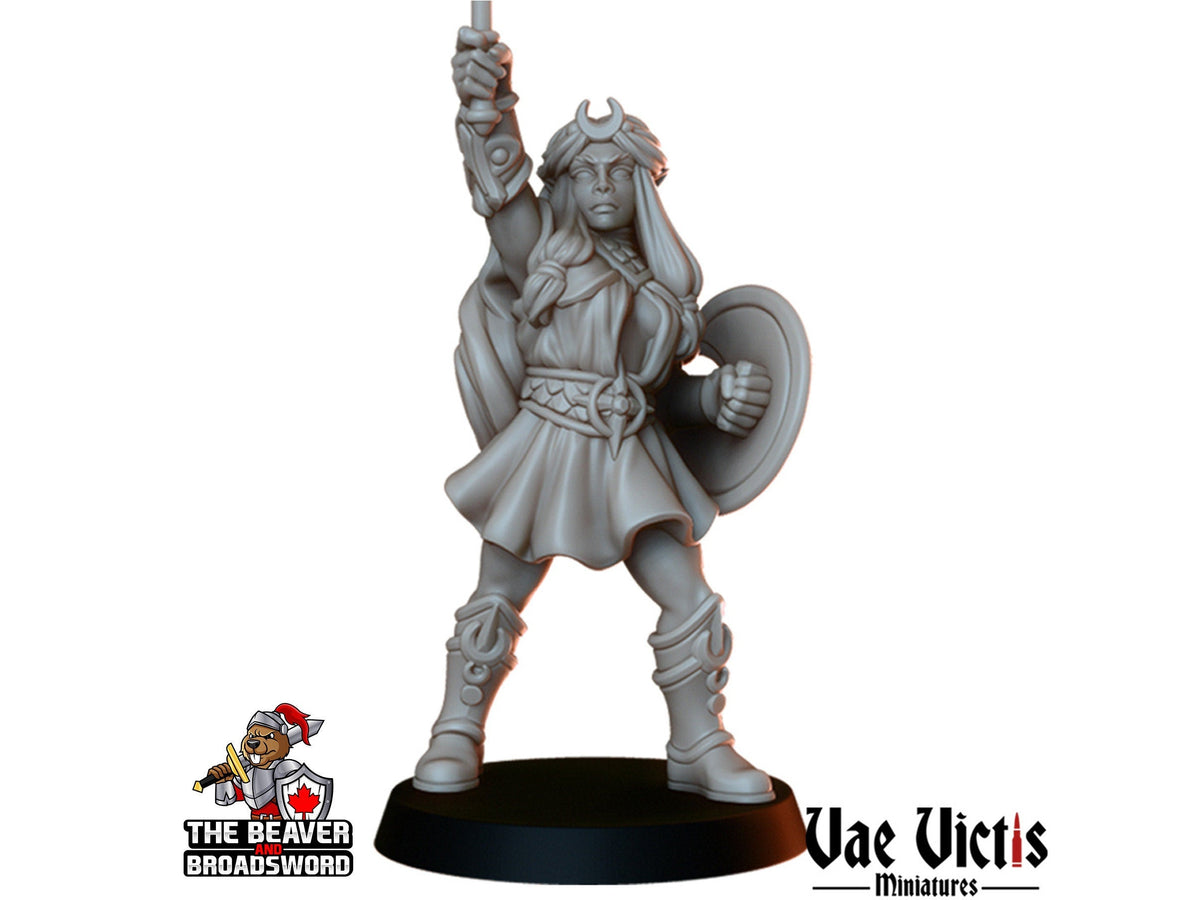 Clerics Mini Set - Vae Victis | Human | Elf | Human | Dwarf | Paladin | Bundle | Male | Female |  Wargaming | Pathfinder | Fighter-7