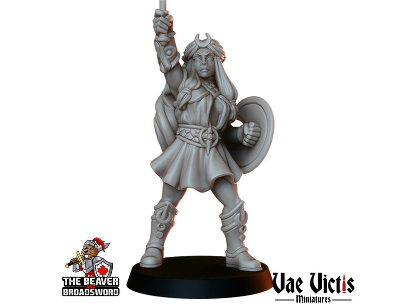 Clerics Mini Set - Vae Victis | Human | Elf | Human | Dwarf | Paladin | Bundle | Male | Female |  Wargaming | Pathfinder | Fighter-7