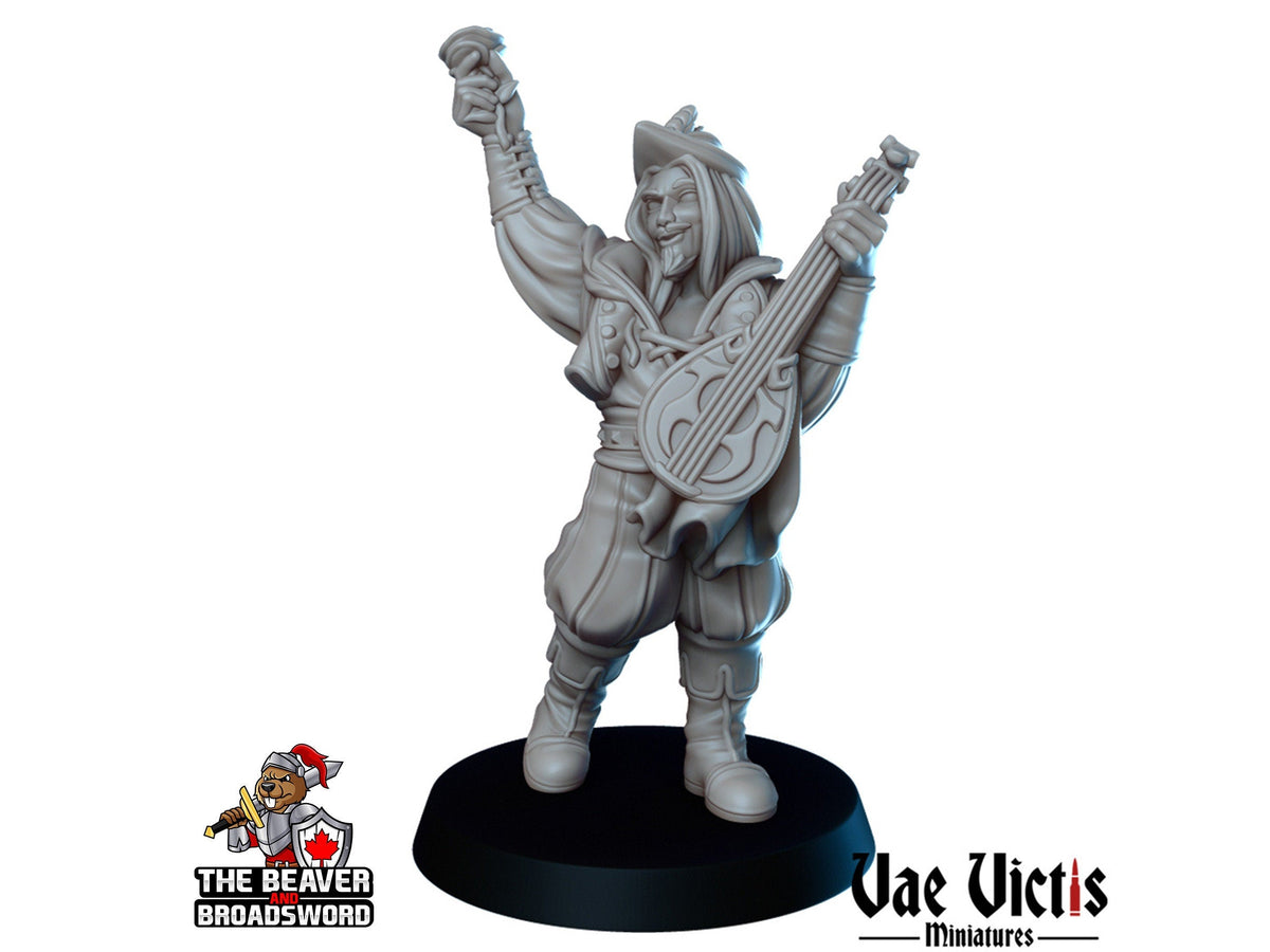 The Tavern Band Mini Set - Vae Victis | Bard | Human | Tabaxi | Tiefling | Ogre | Bundle | Musician | Wargaming | Pathfinder | inn, Villager-3