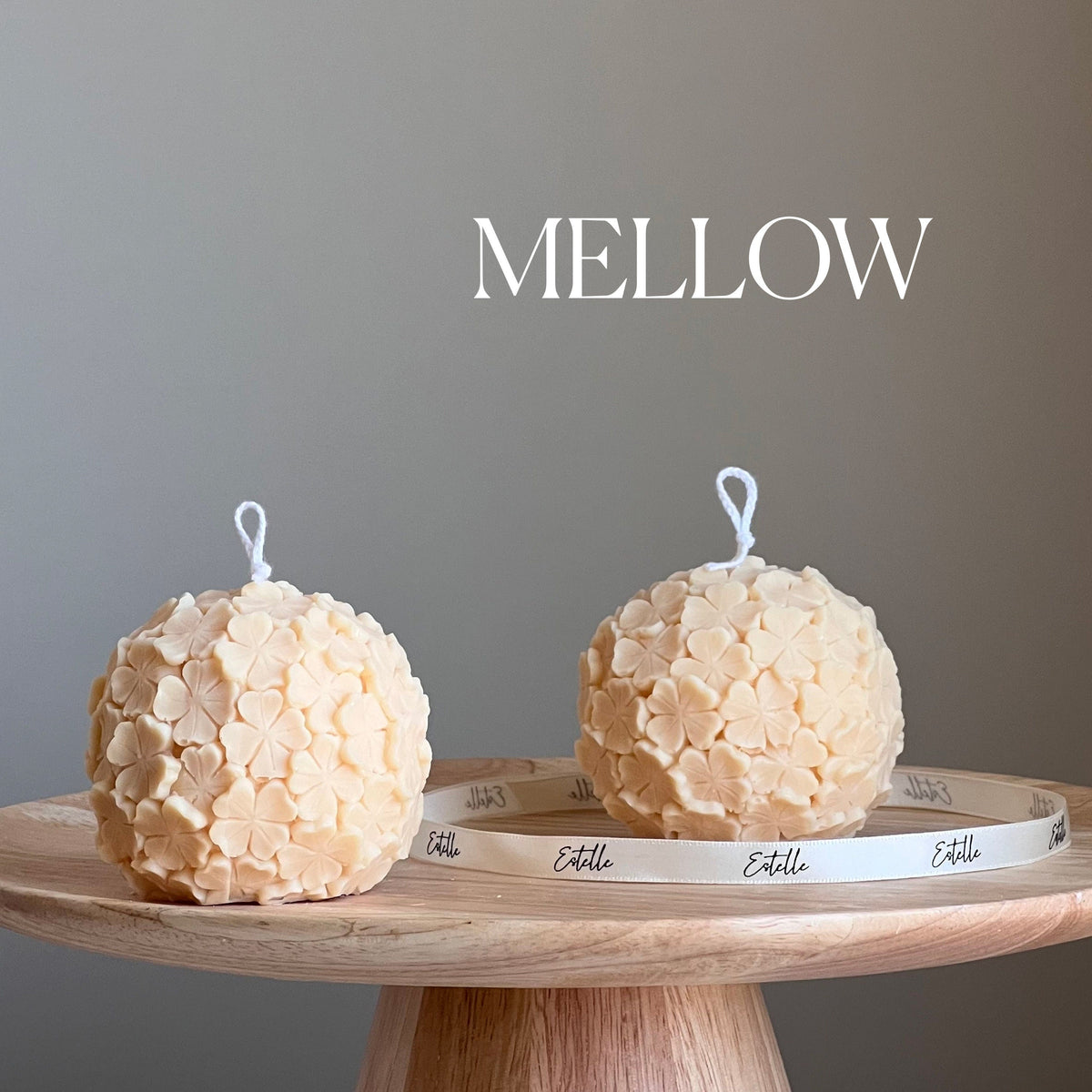 Clover Ball Soy Wax Candle: Handmade Decorative Candle-4
