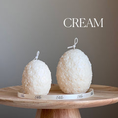 Easter Flower Egg Candle: Handmade Soy Wax Spring Decor-4