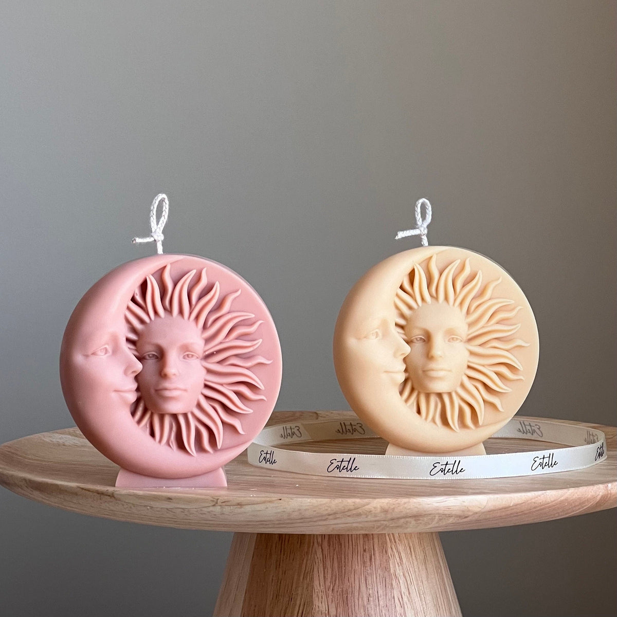 Sun and Moon Soy Wax Candle: Handmade Decorative Candle-1
