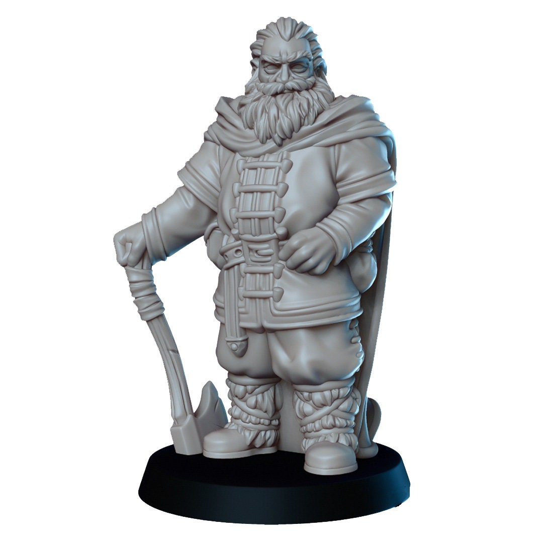Winter adventure mini Set - Vae Victis | DnD | Ice | Snow | Arctic | Family | Human |  Villagers | Commoner | Pathfinder |  Townsfolk-2