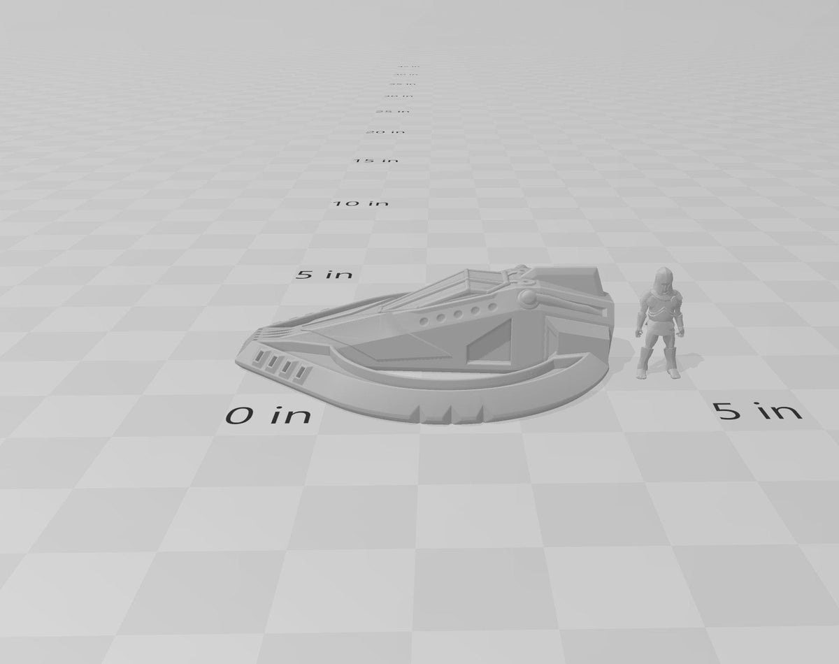 X7 Ring Speeder Sci-Fi Vehicle Miniature  -  Novus Landing | Terrain | Spaceship | Car | Infinity, Legion Sci-fi, Cyberpunk 2077, Wargaming-3