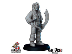 Pirates mini Set - Vae Victis | DnD | Elf | Tabaxi | Dwarf | Human | Thief | Ship | Pathfinder |  Corsair | Anchor | Captain | Pirate-2