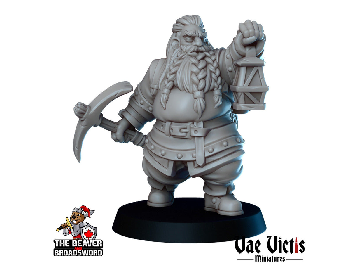 The Miners Mini Set - Vae Victis | Dwarf | Goblin | Human | Elf | Villager | Bundle | Mining | Adventurer | Wargaming | Pathfinder-5