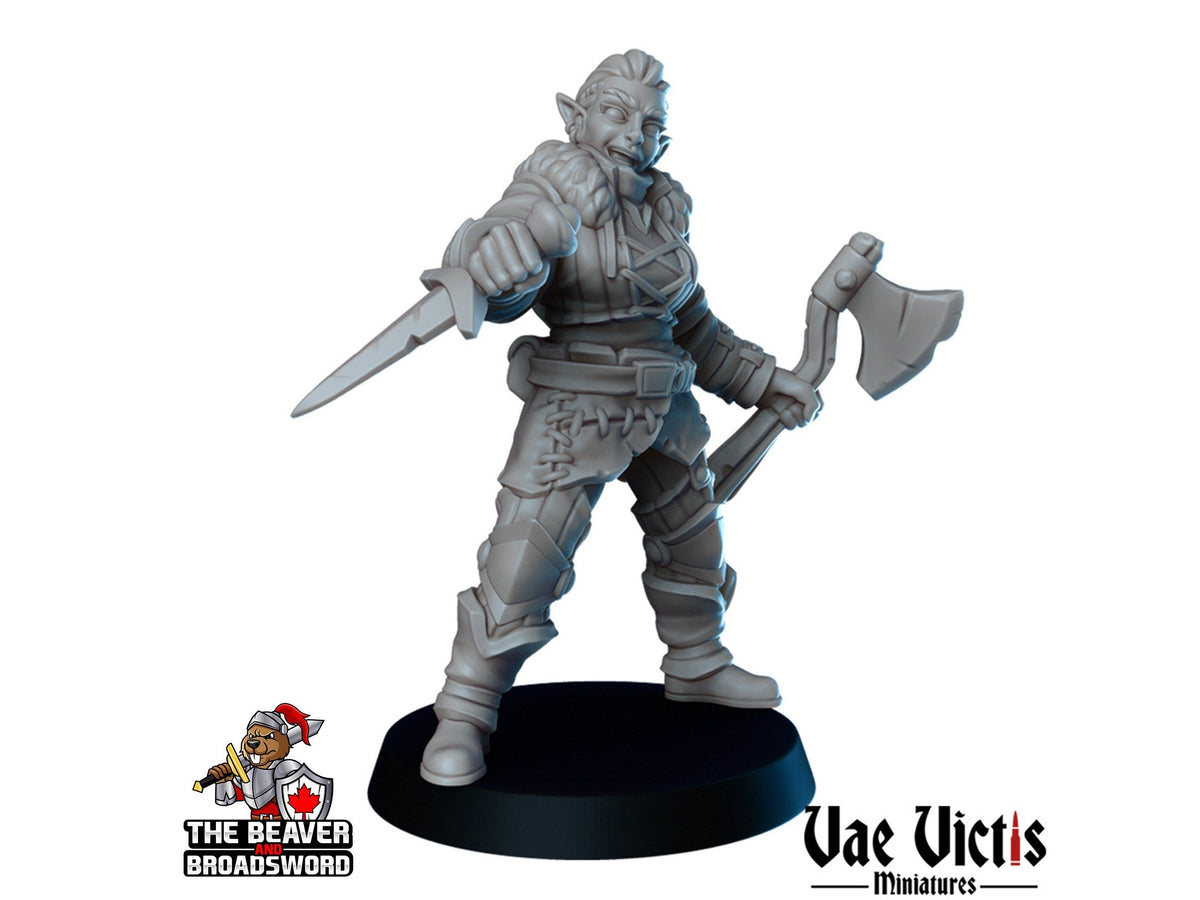 The Bandit Ambush DnD Mini Set - Vae Victis | Elf | Tabaxi | Ogre | Merchant | Thief | Thug | Bundle | Adventurer | Wargaming | Pathfinder-4