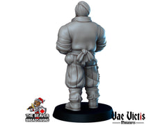 Barkeep dnd mini - Vae Victis | Townsfolk | Tavern | Human | Male  | Merchant| Innkeeper | City | Villager |  Wargaming | Pathfinder-2