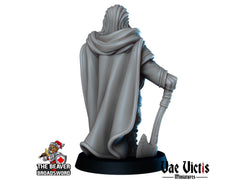 Old Winter Fighter DnD mini - Vae Victis | Barbarian | Warrior | Male | PC | Human | Hero | Medieval | Cloaked | Cold | NPC | Fantasy-2