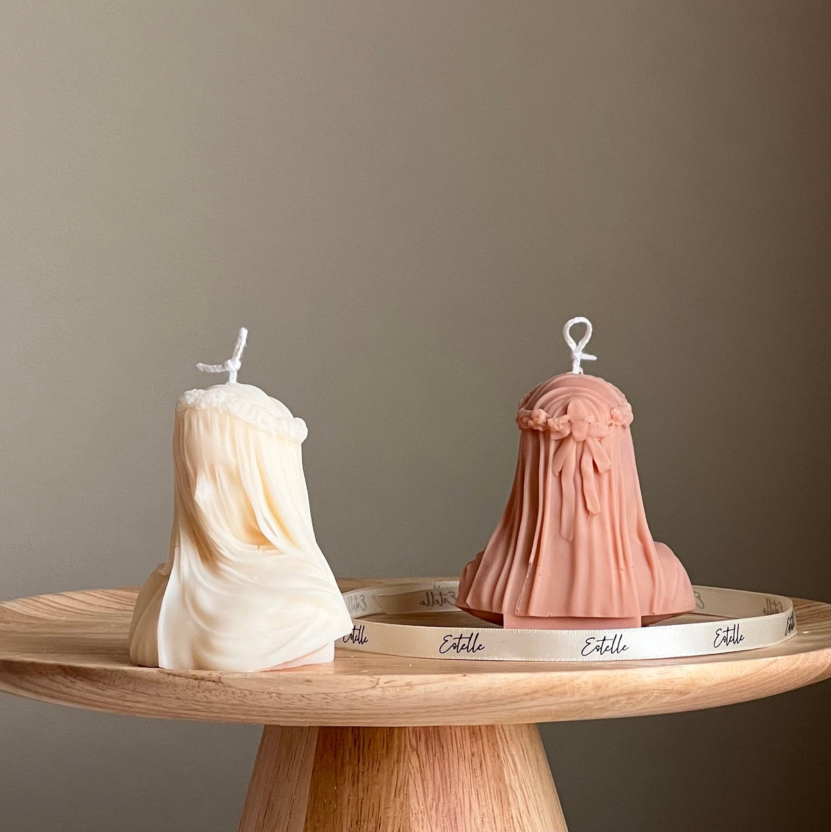 Blinded Lady Soy Wax Candle | Handmade Torso Female Candle-2