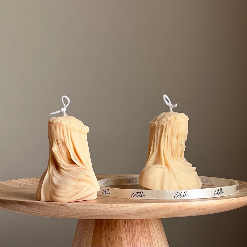 Blinded Lady Soy Wax Candle | Handmade Torso Female Candle-3