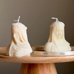 Blinded Lady Soy Wax Candle | Handmade Torso Female Candle-1