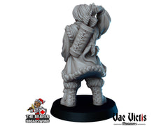 Young Arctic Ranger DnD mini - Vae Victis | Villager | Human | Female | NPC | PC | Hero | Medieval | Winter | Cold | NPC | Fantasy-2