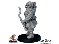 Young Arctic Ranger DnD mini - Vae Victis | Villager | Human | Female | NPC | PC | Hero | Medieval | Winter | Cold | NPC | Fantasy-1
