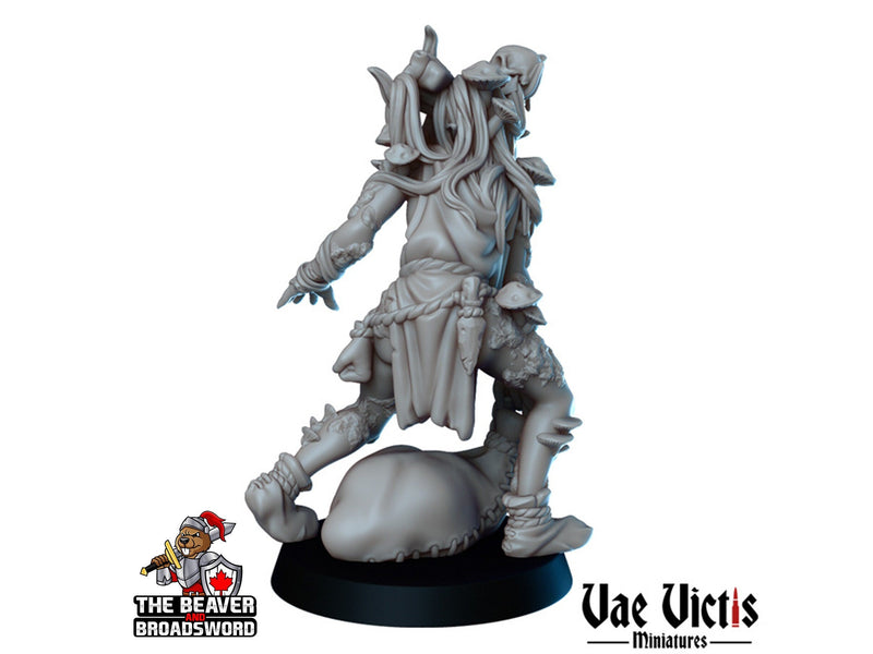 Swamp Hag witch mini - Vae Victis | DnD | Evil | enemy | Sorceress | Curse | Swamp | Bundle | Gothic | Merchant | Wargaming | Pathfinder-3