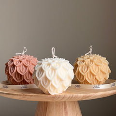 Lotus Flower Soy Wax Candle: Handmade Decorative Candle-1