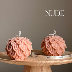 Lotus Flower Soy Wax Candle: Handmade Decorative Candle-2